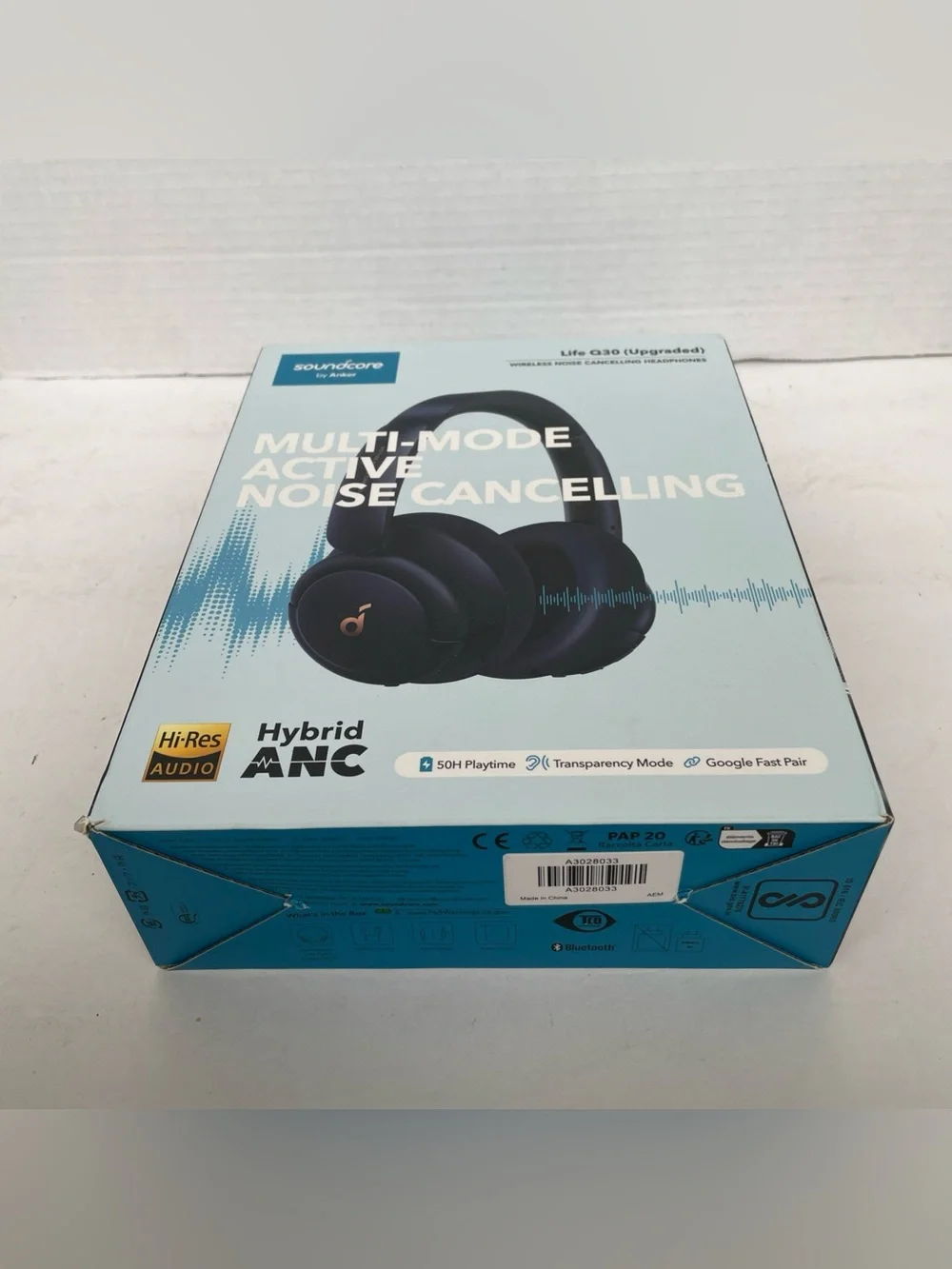 NEW Anker Life Q30 Wireless Active Noise Cancelling Over Ear Headphones